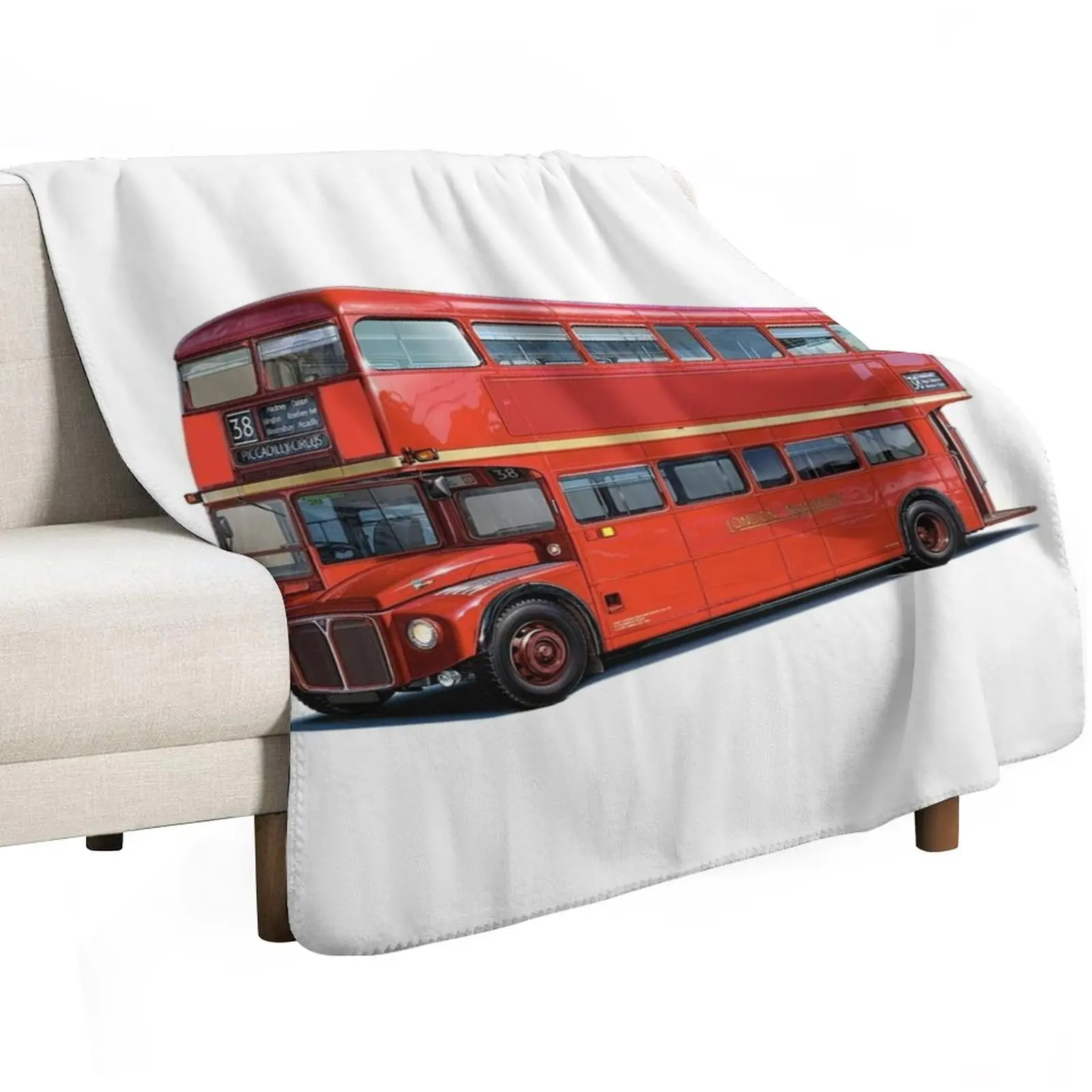 London Bus Throw Blanket christmas decoration Moving For Sofa Thin Luxury Throw Soft Beds Flannels Blankets