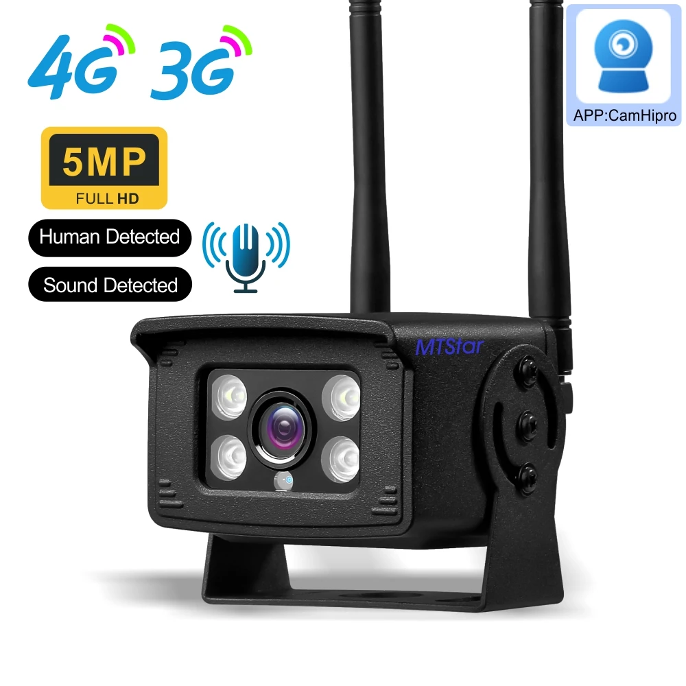 Humanoid detection alarm 3G/4G Truck mailbox Bus blind area two way audio 5mp HD full color night vision network vehicle camera