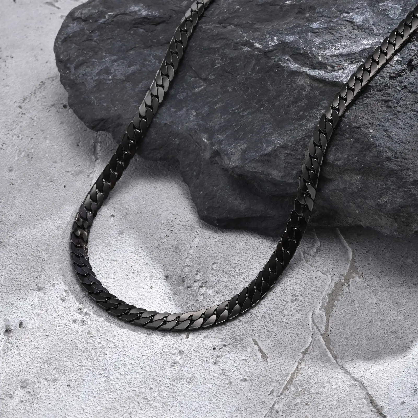 Stainless Steel Cuban Chain Necklace for Men 6mm Chain Punk Minimalist Necklace Hip Hop Waterproof Jewelry Gift 50/55cm - Image 4