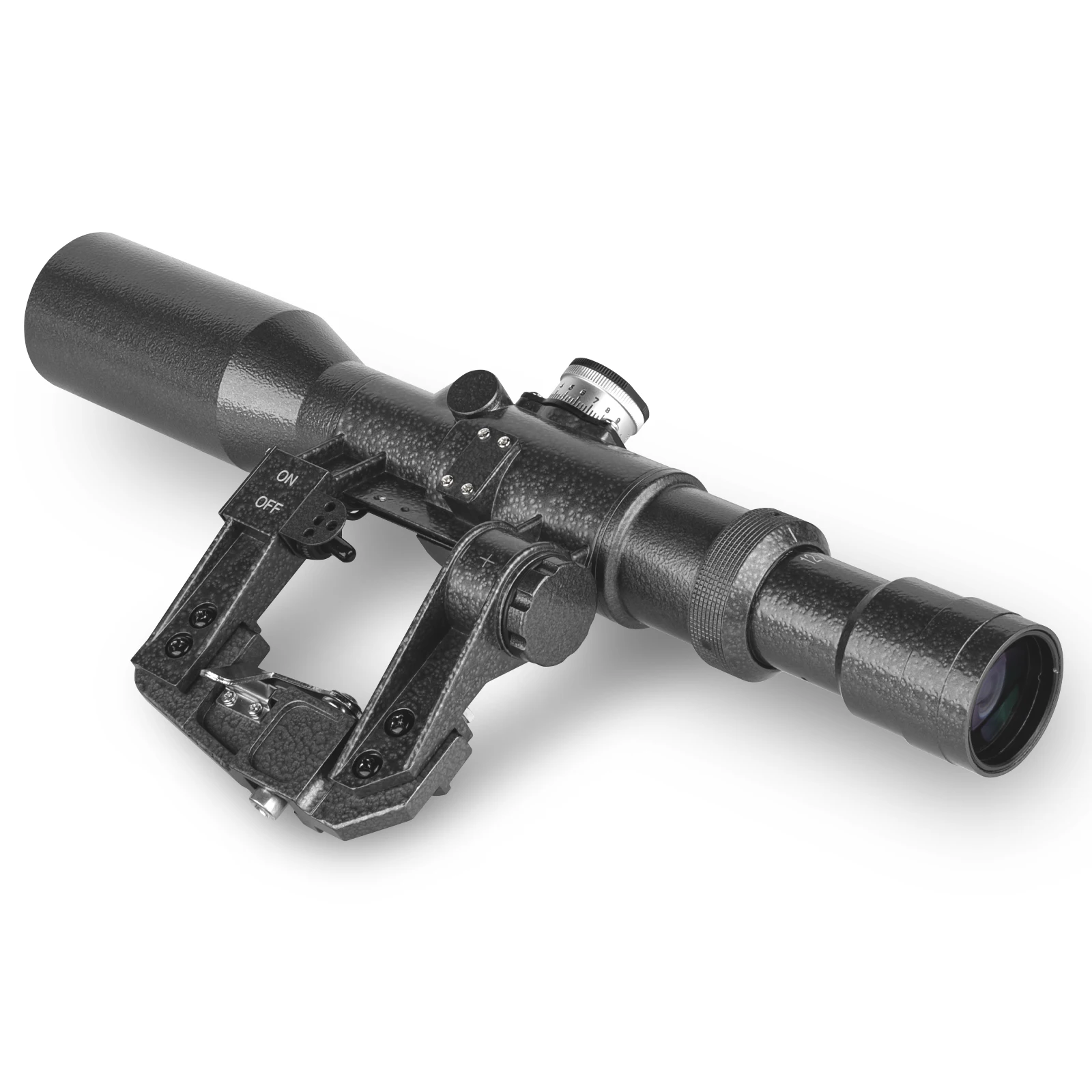 Imagem -02 - Iluminado Tactical Hunting Rifle Scope ak Riflescope Suporte Lateral de Retículo de Vidro Svd 412x42 Ffp Vermelho