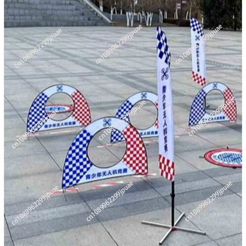 FPV Racing Track Triple Circle Gate Set For Feibei Multi-axis Racing Hollow Cup Group Training Obstacle Course