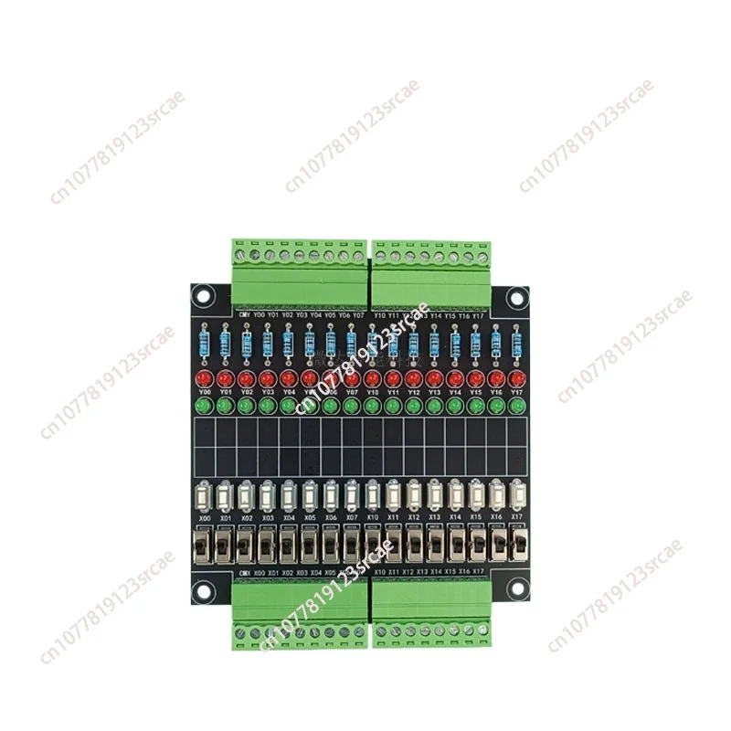 PLC Debugging Board, PLC Simulation Board, 16 Input/output Testing , Microcontroller Learning Board, Button Module