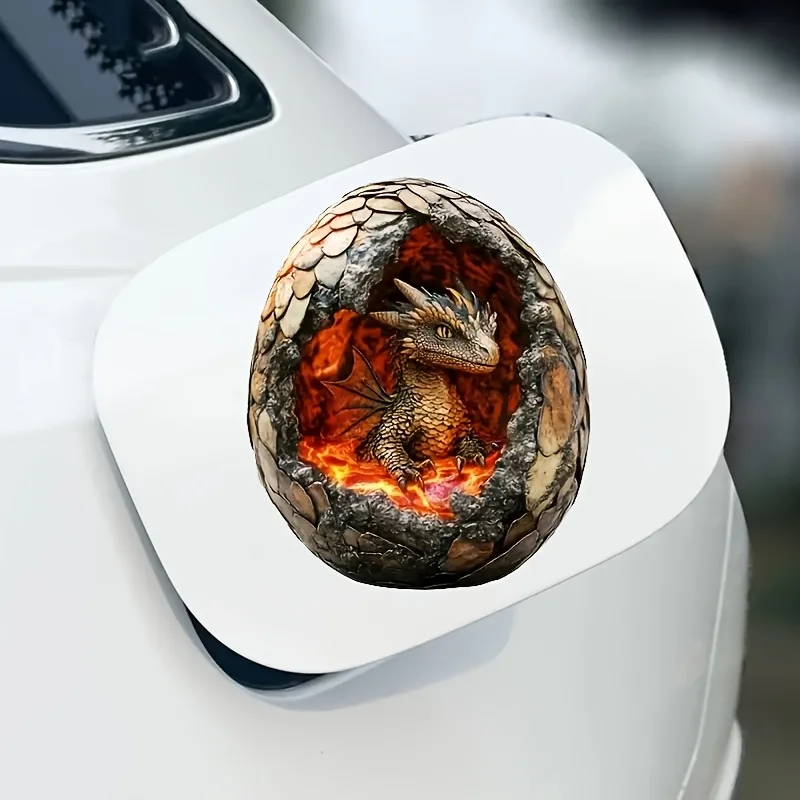 Lava Dragon Egg Glossy Vinyl Sticker Waterproof For Car Laptop Phone Glass Metal Ceramic Dinosaur Room Art Decor Decal