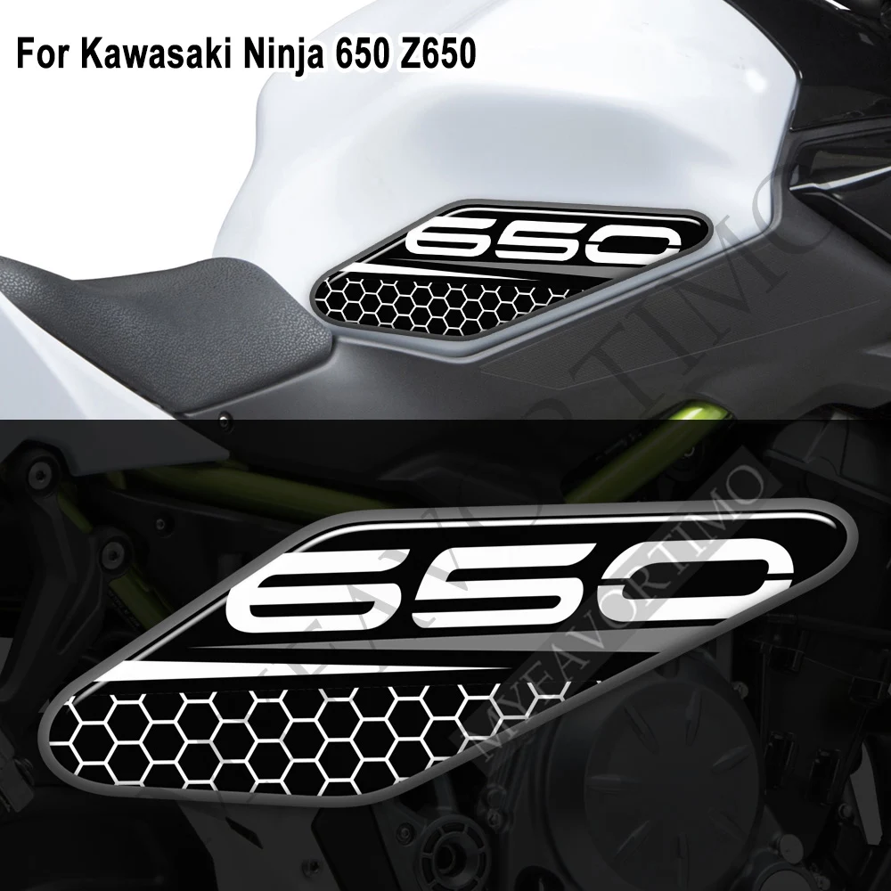 

For Kawasaki Ninja 650 Z650 2018 2019 2020 Motorcycle Oil Fuel Tank Pad Stickers Tankpad Protector Fairing Decals