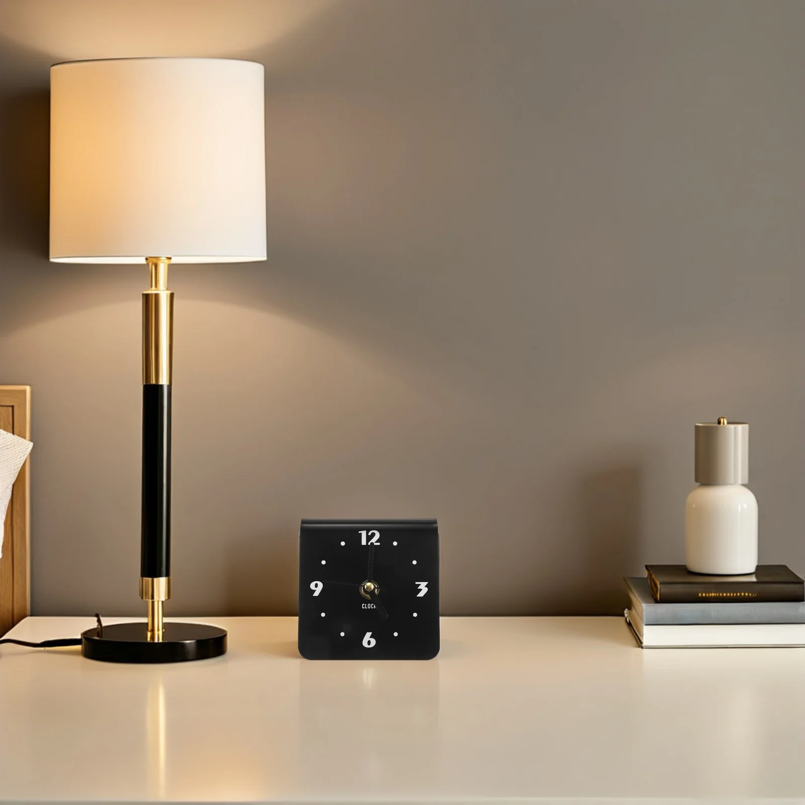 

Acrylic Silent Desk Clock Modern Minimalist Style Living Room Bedroom Decorative Shelf Clock Easy Installation Accurate