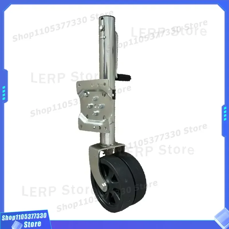 Heavy Duty 8 Inch Double Guide Wheel Fixture Q235B Steel For RV Camper Lifting Equipment 2000kg Load Capacity Caravan Jack