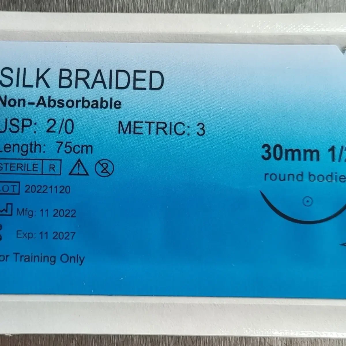 Surgical Laparoscopic Suture Module Practitioner Skills Examination Training 2-03-05-06-0 Needle and Thread