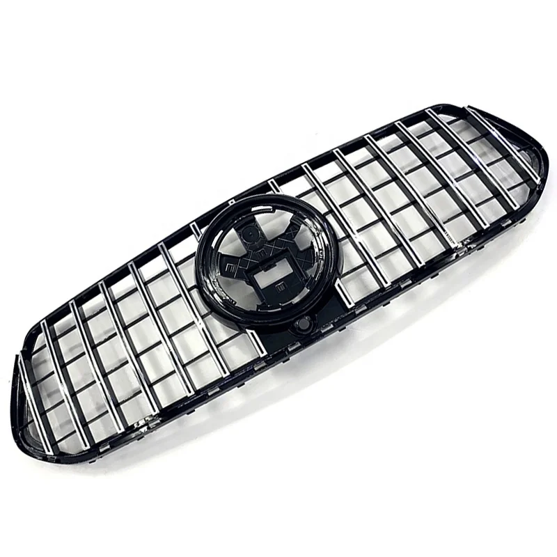 

W167 GT Style Silver Color Front Grille Fit for Mercedes Benz GLE Class GLE350 Sport Luxury Model Year 2020-2022