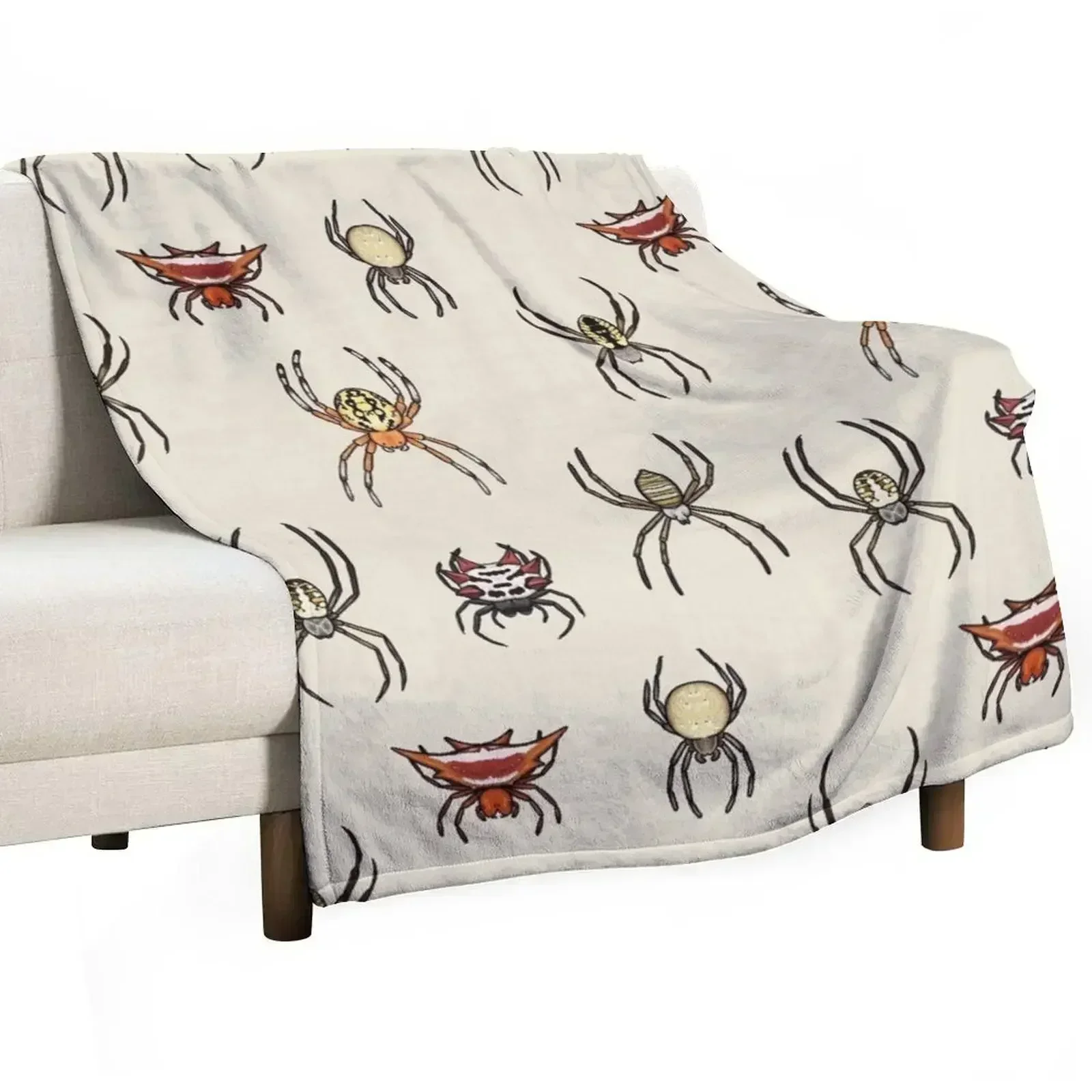 Orb Weavers Throw Blanket Single for babies Flannel Fabric Sofa Bed linens Stuffeds Blankets