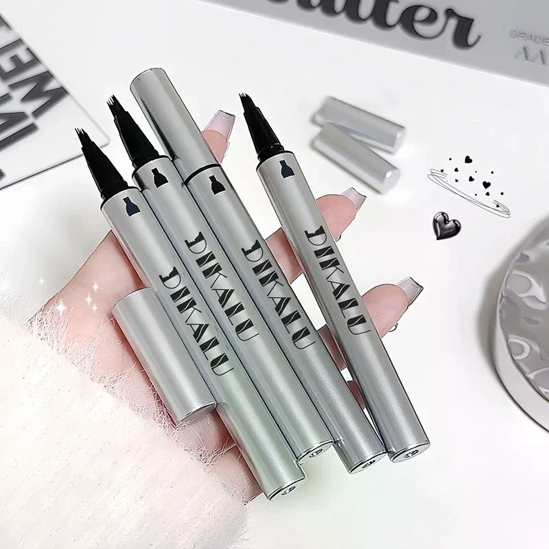 DIKALU Multi-forked Wild Eyebrow Pencil Nature Three-dimensional Hairline Pen Tattoo Brow Contour Pen Waterproof Eyebrow Makeup