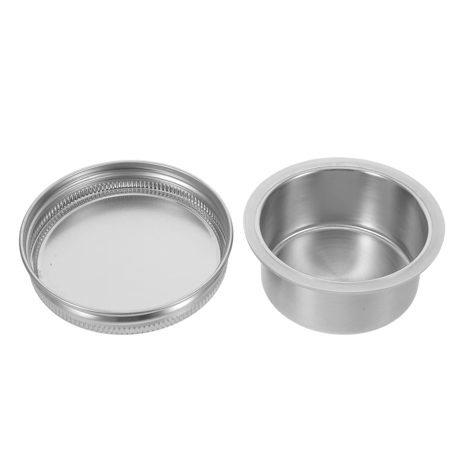 Divisor de Vasos para Tarro Mason con Tapa de Acero Inoxidable, Contenedor Portátil para Aderezos, Vaso para Aderezos para Preparación de Ensaladas y Comidas