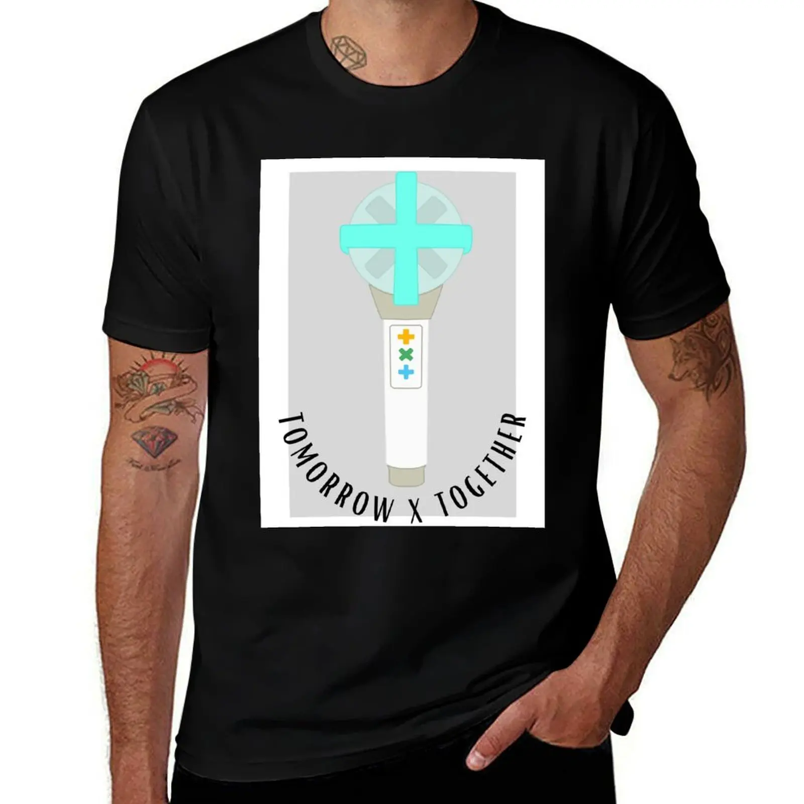 

Lightstick - TXT T-Shirt for a boy sweat tees mens designer t shirt