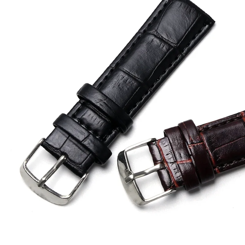 12 14 16 18 20 21 22 24mm High Quality Bamboo PU Leather Watch Strap Replacement for Universal Waterproof Watch Bracelet Band