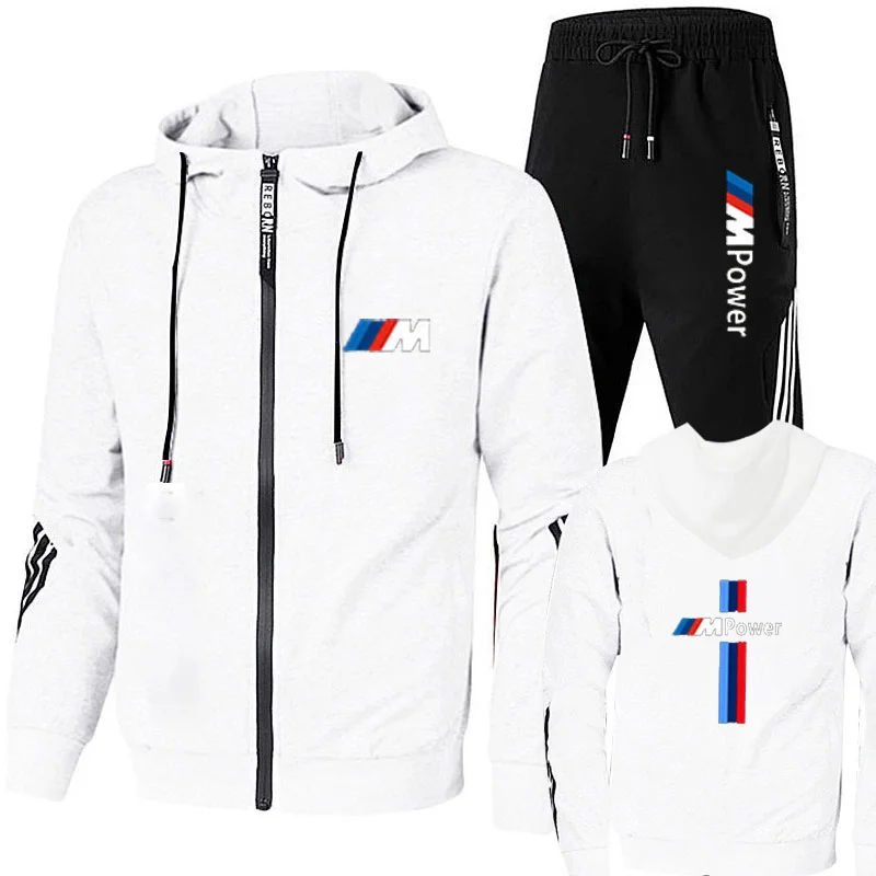 2025, BMW Limited, neue Marke Herren-Herbst- und Winter-Hoodie-Sets, lässiges Sport-Hemd, Trainingsanzug, Super-Auto-Sportbekleidung + Jogginghose