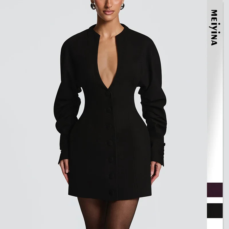 2026 Women's New Fashion Erotogenic Simple. Solid Color Smart Fit False Fur Coat Women's Skirt Autumn. Collection Y2k、 Party