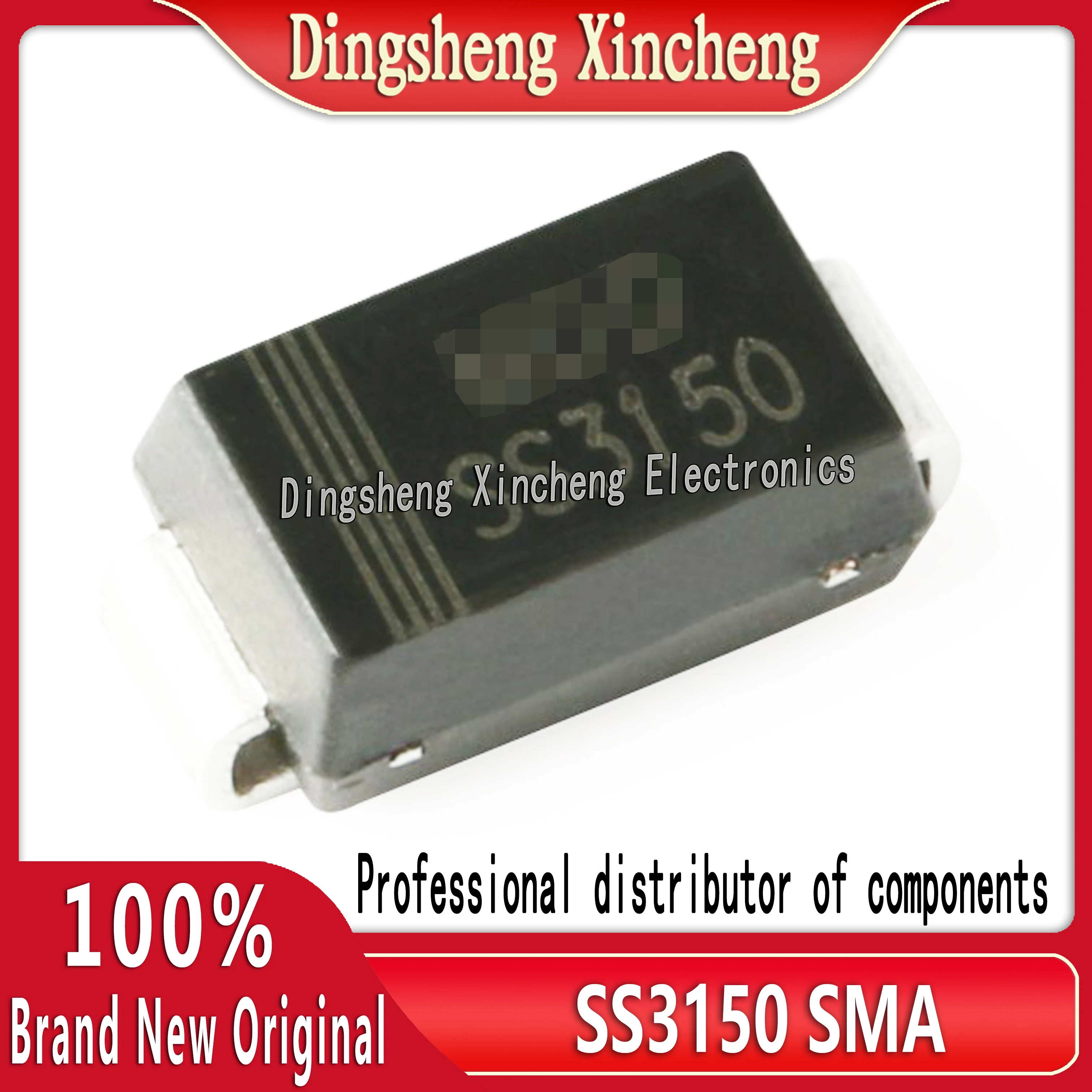 10  pcs/lot  Original genuine SS3150 SMA (DO-214AC) 150V/3A SMT Schottky diode