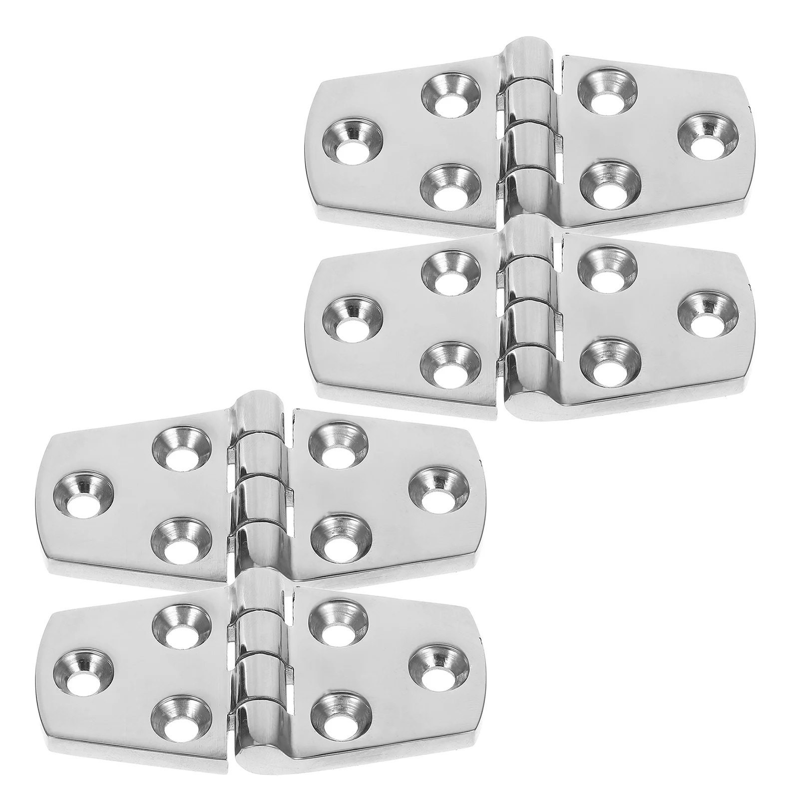 

4Pcs Hatch Hinges Marine Grade Stainless Steel Boat Deck Hardware Strong Load Bearing Flap Hinge for Boats Smooth Closing Easy