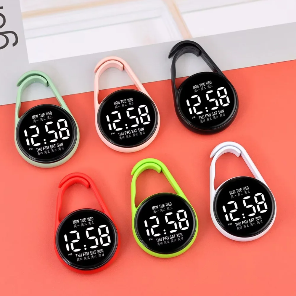 LED Electronic Hanging Watch Digital Display Waterproof Pocket Watch Pocket Style Portable Luminous Pocket Watch