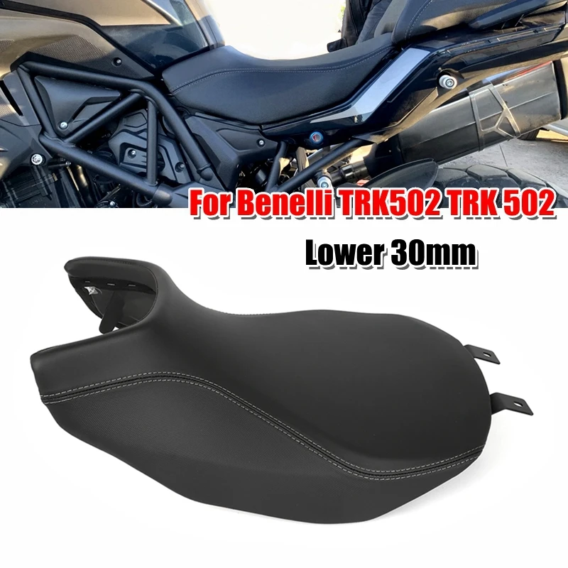 

Motorcycle Lower 30mm Seat Hump Seat Saddle Cushion Pad For Benelli TRK502 TRK502X TRK 502 TRK 502X Black Vintage Saddle Seat