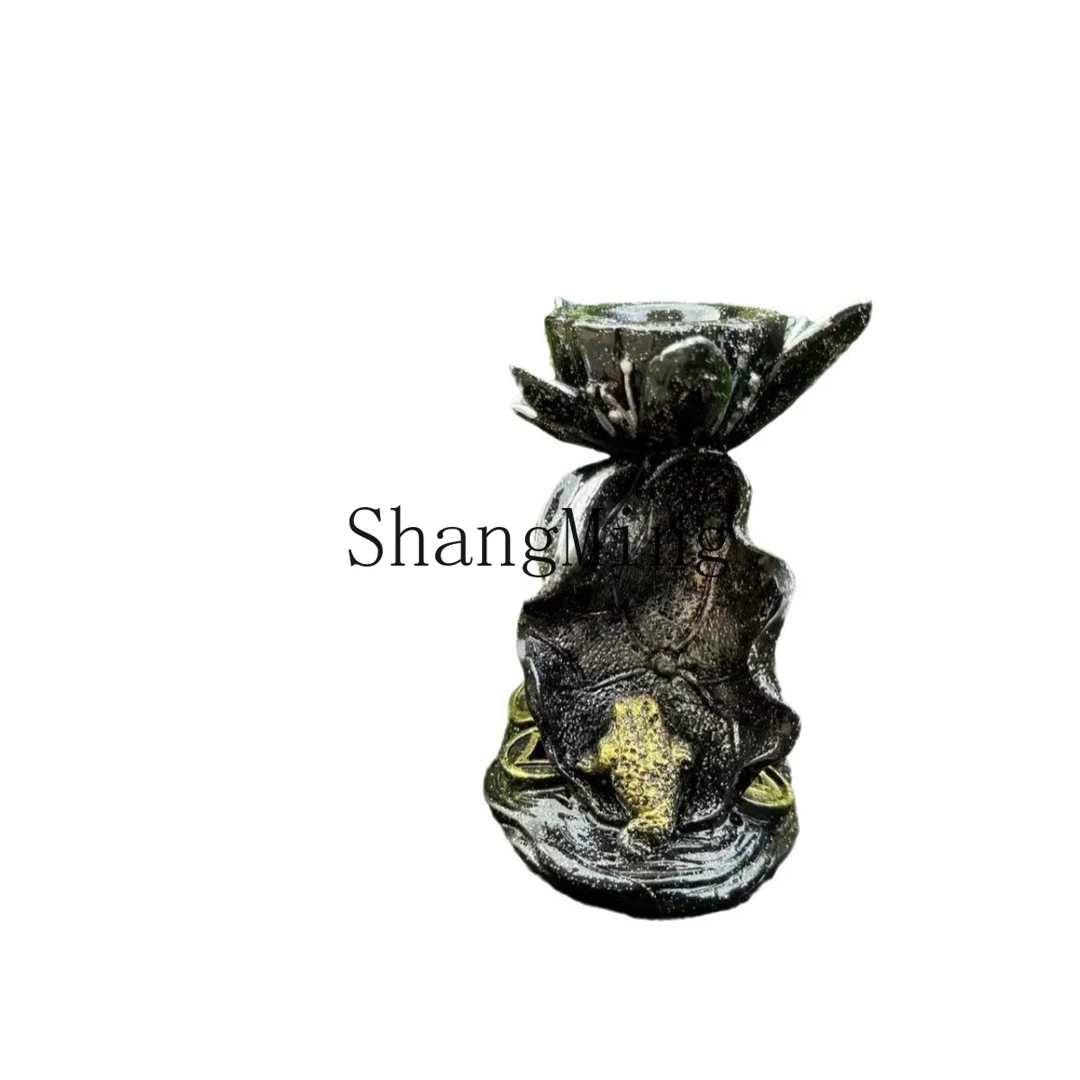 

DSA resin golden toad lotus handicraft, crystal ball base small ornament ornament