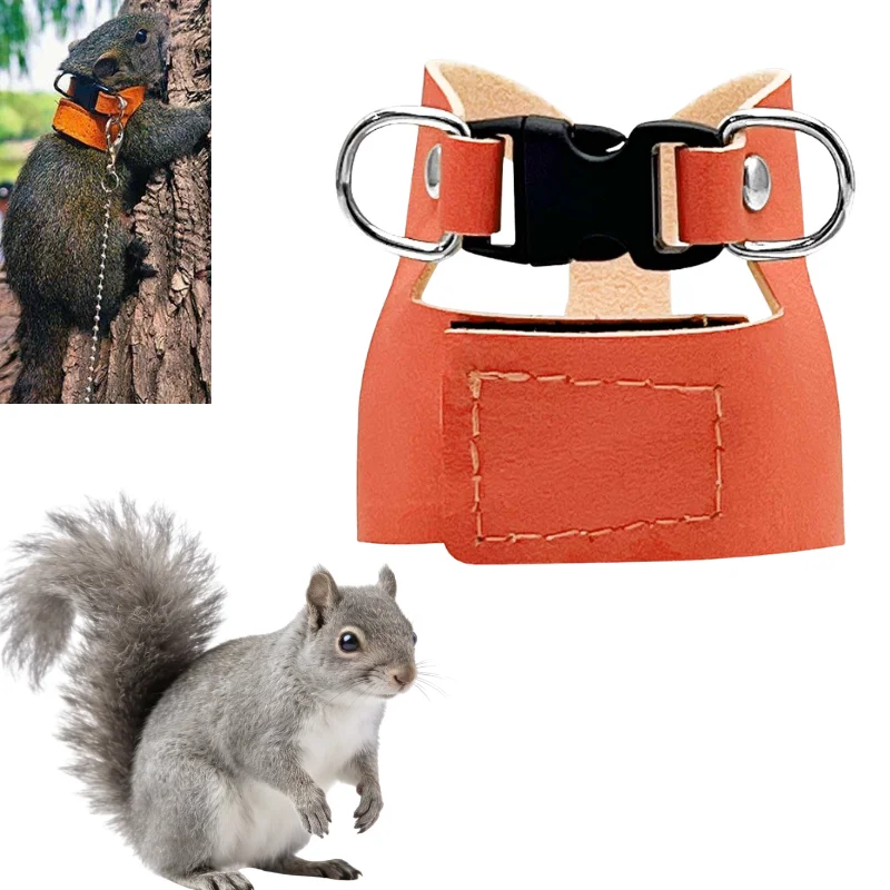 

Anti Escape Hamster Harness Leash Vest Style Neck Friendly Bite Resistant Wearproof Rodent Small Pet Walking Safety Outdoor