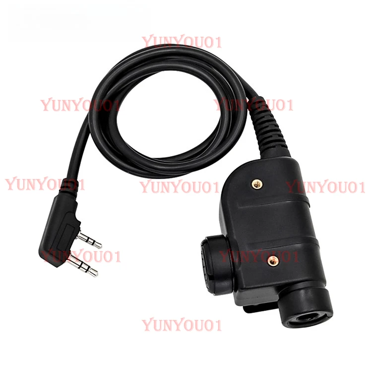 New U94PTT Tactical Earphone Transmitter Button Switch K Head Jianwu Port Black