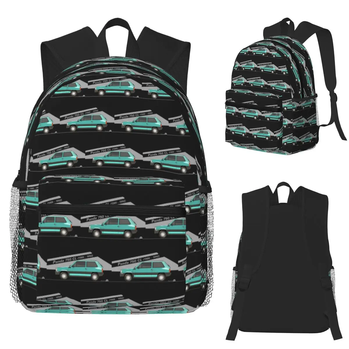 

Panda 750 CL - 1986 To 1992 (Turchese) Minimal Icon Of The 80s Backpack School Bag Hiking Travel Daypack Bookbag Shoulder Bags