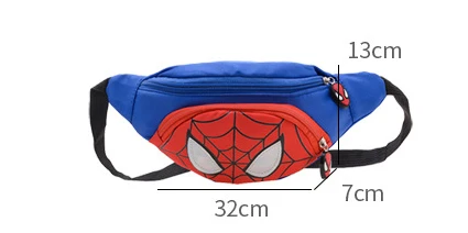 Disney Cartoon Spider-Man cintura saco para crianças, meninos, bonito, novo