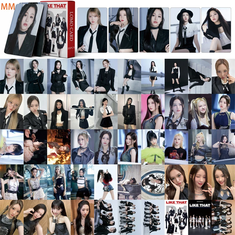 KPOP Baby Monster Small Album Like That LOMO Card, HD Photo Collection, Haram Ahyeon Postcard, 55Pcs, Set