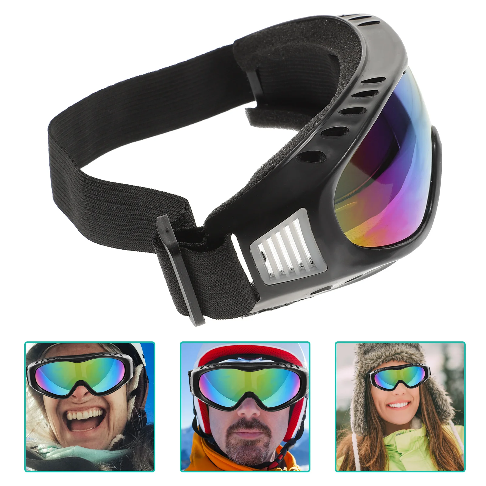 

1 пара модных защитных очков для катания на лыжах, для альпинизма, лыжного спорта, велоспорта, активного отдыха, унисекс, идея для подарка