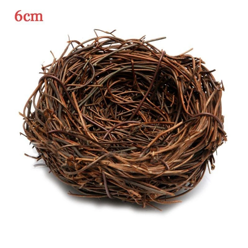 Handmade Vine Brown Bird Nest House Home Nature Craft Holiday Decoration