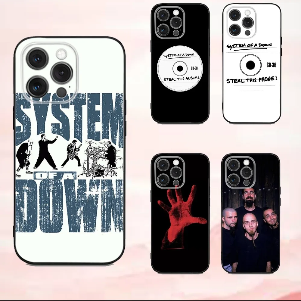 

S-Systems Of Band A D-Downs Phone Case For iPhone16,se4,15,14,13,12,11,Pro,X,XS,Max,XR,Plus,Mini Soft Black Cover