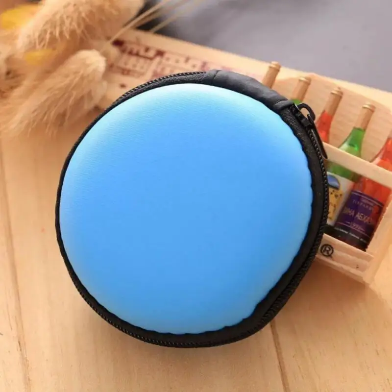 Mini Portable Earphone bag Coin Purse Headphone USB Cable Case Storage Box Wallet Carrying Pouch Bag Earphone Accessory