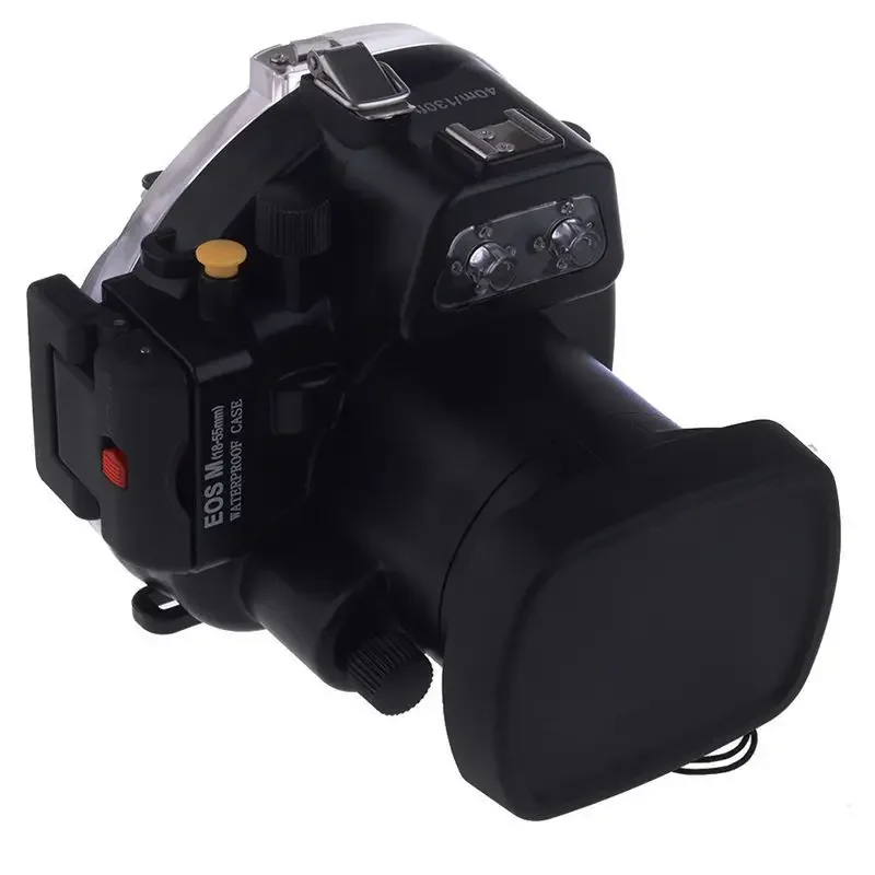40M / 130FT  Waterproof Underwater Camera Housing Diving Case for Canon EOS-M 18-55 Lens  for EOS M