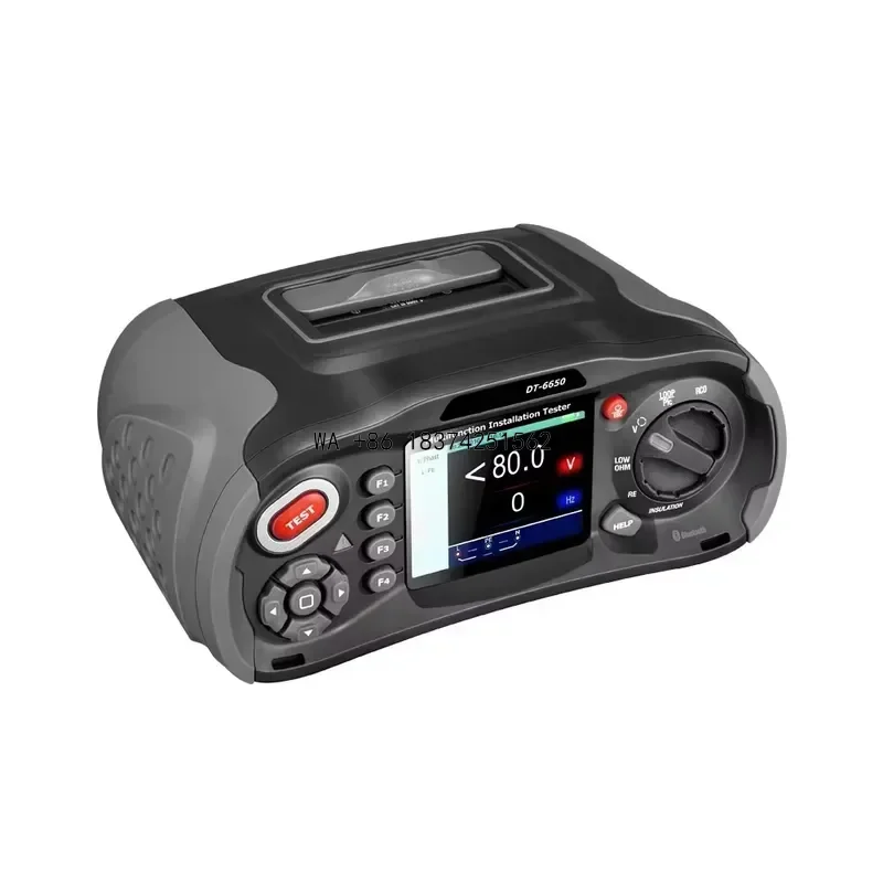 Wmwmnu DT-6650 Multifunction Electrical Installation Tester for Circuit Breaker Residual Current Device RCD Loop Impedance