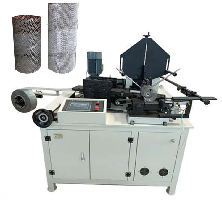 Expanded Mesh Pipe Spiral Air Filter Core Tube Roll Making Machine