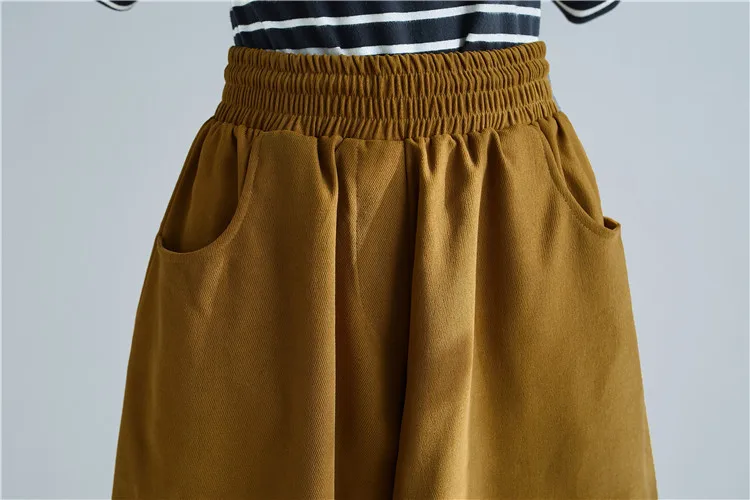 New 2026 Women's Solid Loose Casual Trousers Simple Elastic Waist Wide Leg Harem Pants Versatile Pockets Banana Pants Oversized