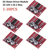 10-1PCS MX1508 DC Motor Driver Module 2V-10V 1.5A 2-Way Reversing PWM Speed Dual H Bridge Stepper Motor Driver Board L298N