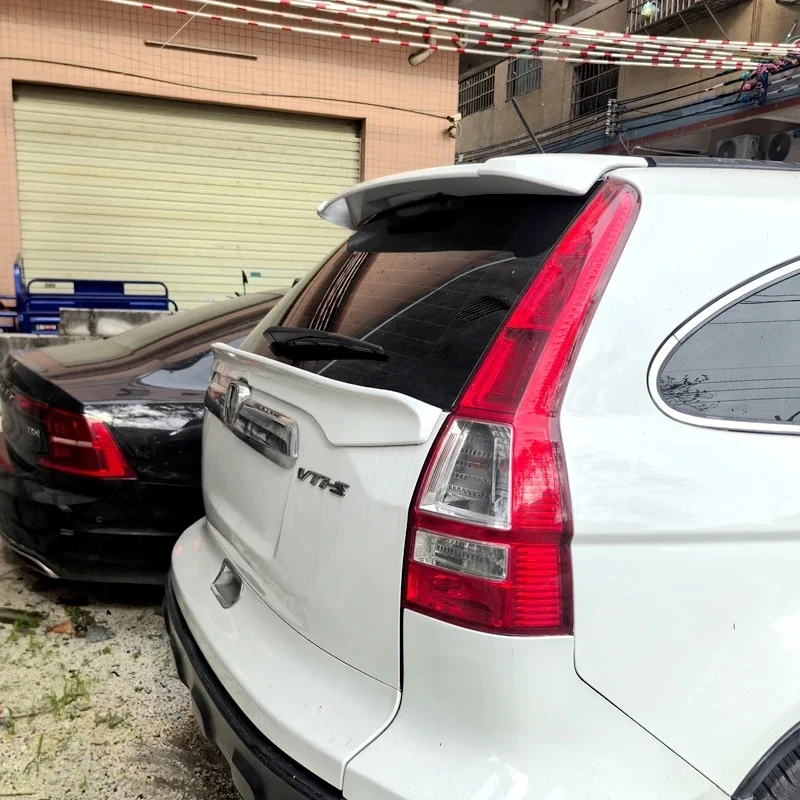New Design 2007 2008 2009 2010 2011 For Honda CRV Rear Mid Spoiler Wing Lip High Quality ABS Glossy Black White Color Body Kit