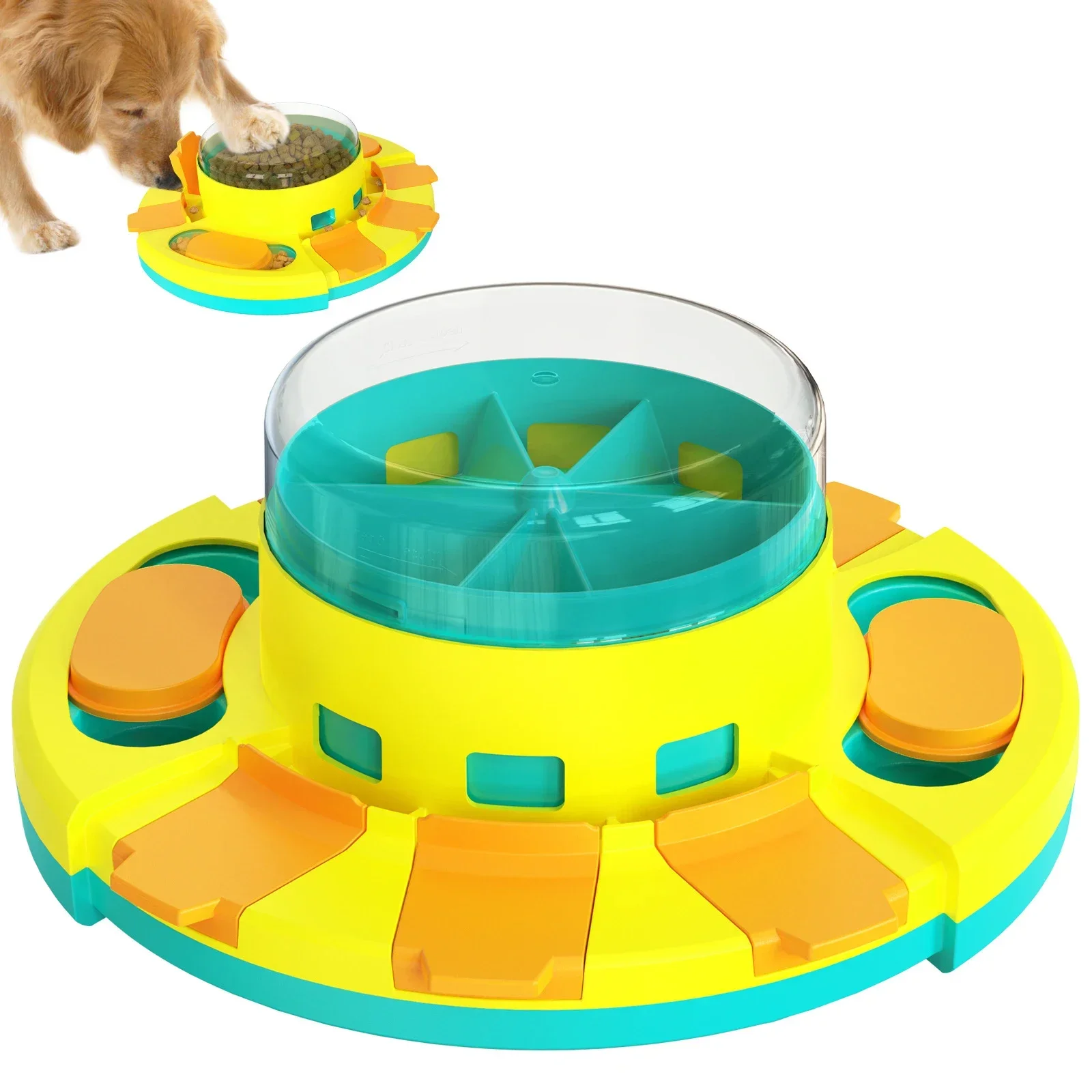 

Dog Puzzle Toys Press Slow Feeder Interactive Enrichment Toys for pets for Puppy IQ Trainning Treat Dispenser Food Leaker Bowl