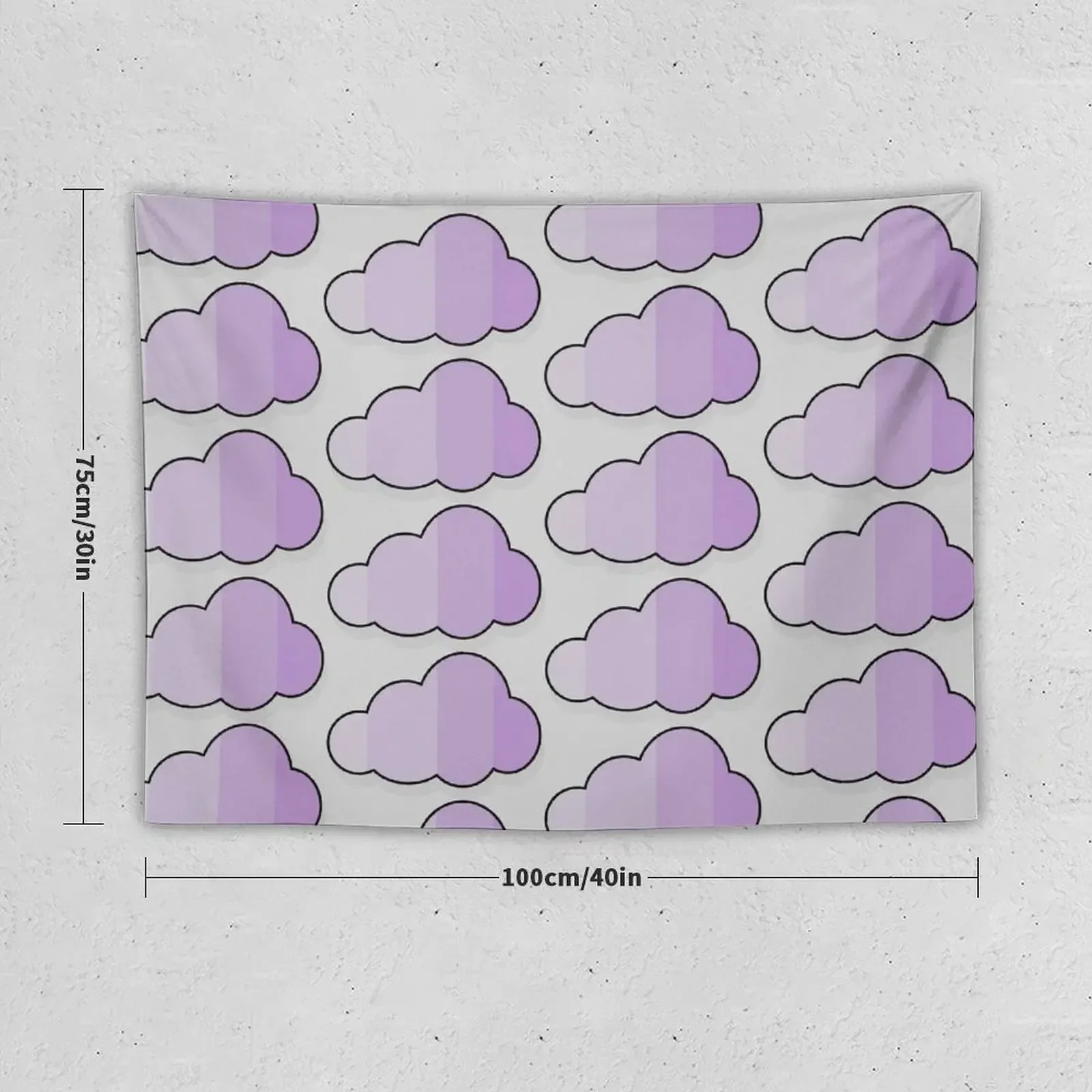 Gray and purple cloud Tapestry Bedroom Decorations Carpet On The Wall Room Ornaments Room Decor Cute Tapestry