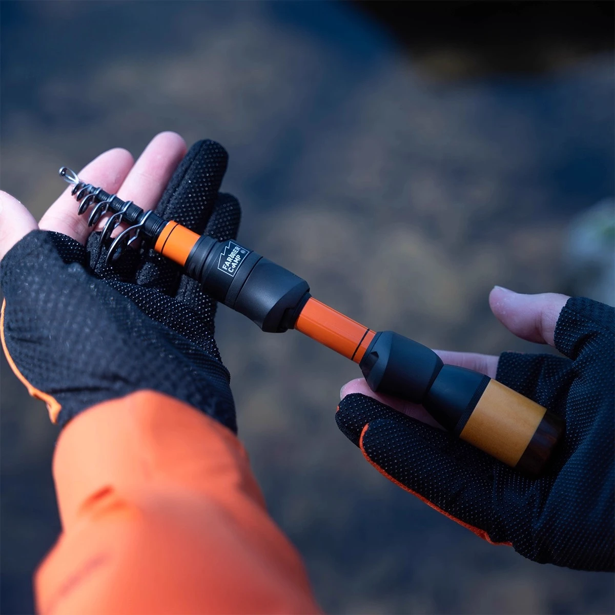 Farmer Camp Reed Vibration Lure Rod Storage Travel Portable L Baitcasting Fishing Rod Stream Micro Object Horse Mouth Rod