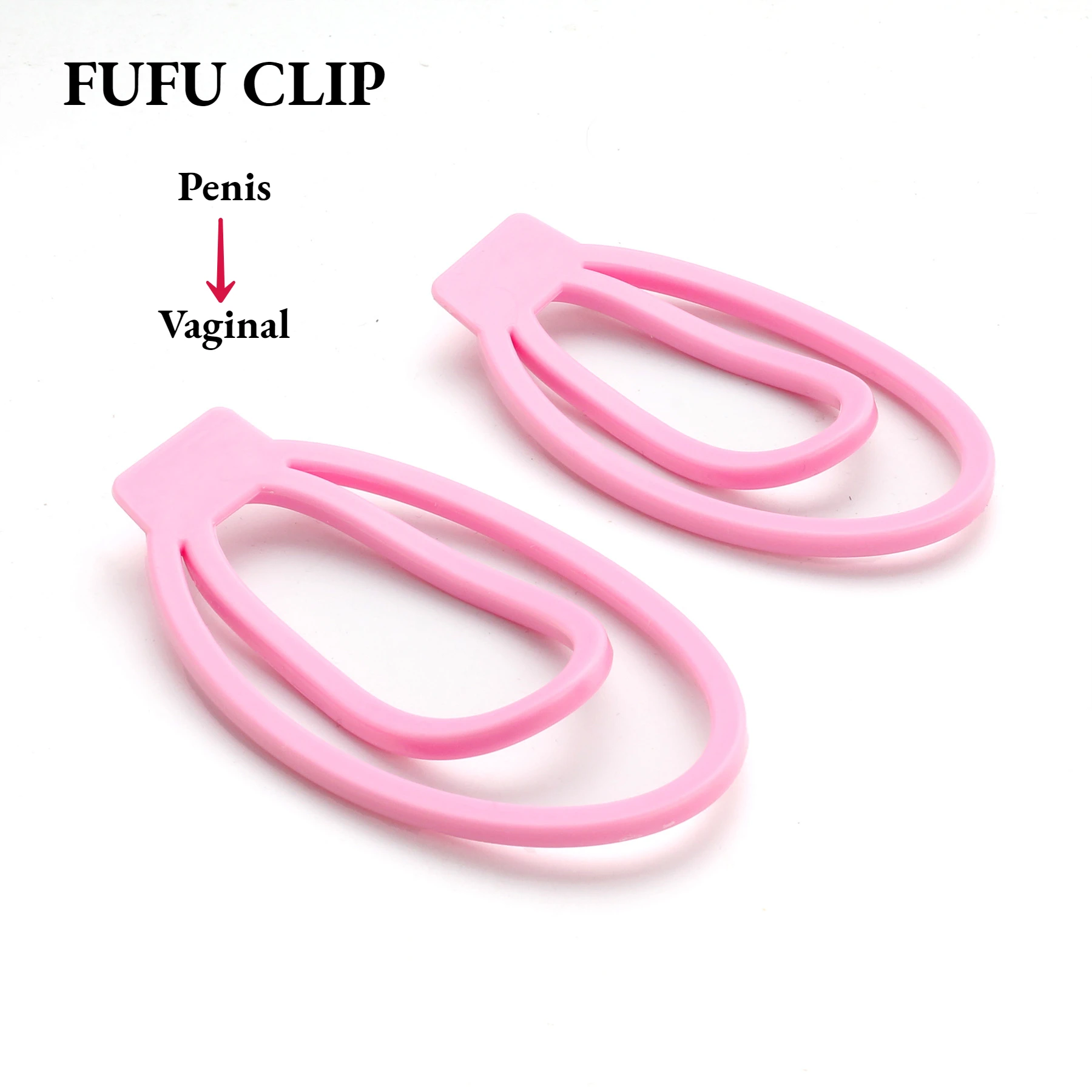 Male Penis Training Device Light Plastic Trainingsclip CockCage Sex Toy For Sissy Bondage Lock Panty Chastity with the Fufu Clip