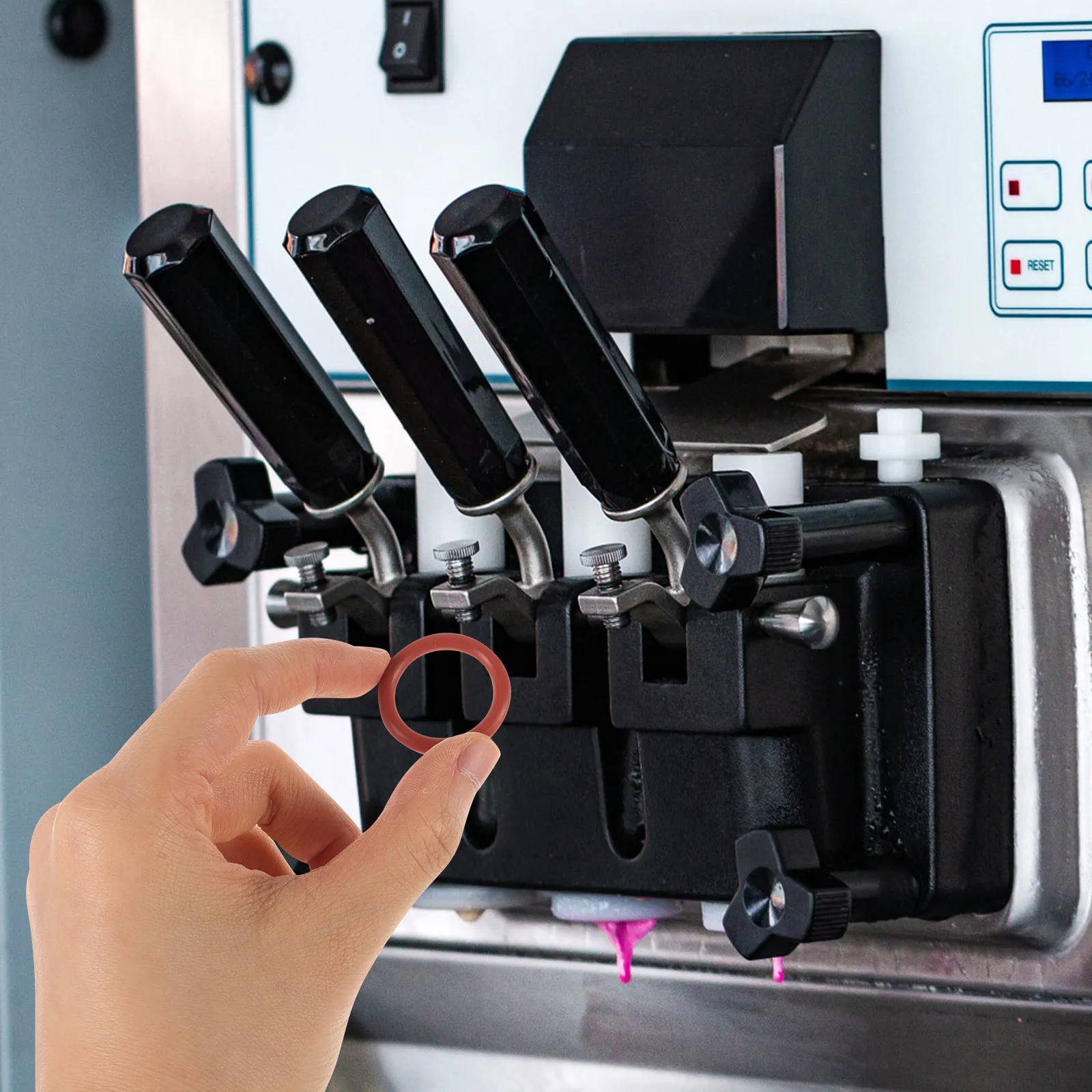 

10 шт. силиконовых уплотнительных колец для машины для мороженого, универсальные сменные прокладки, запчасти для ремонта, аксессуары