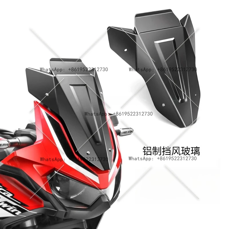 

Подходит для Honda CRF1100L, недвойной приключенческий спортивный мотоцикл, алюминиевые металлические аксессуары для переднего лобового стекла, модификация