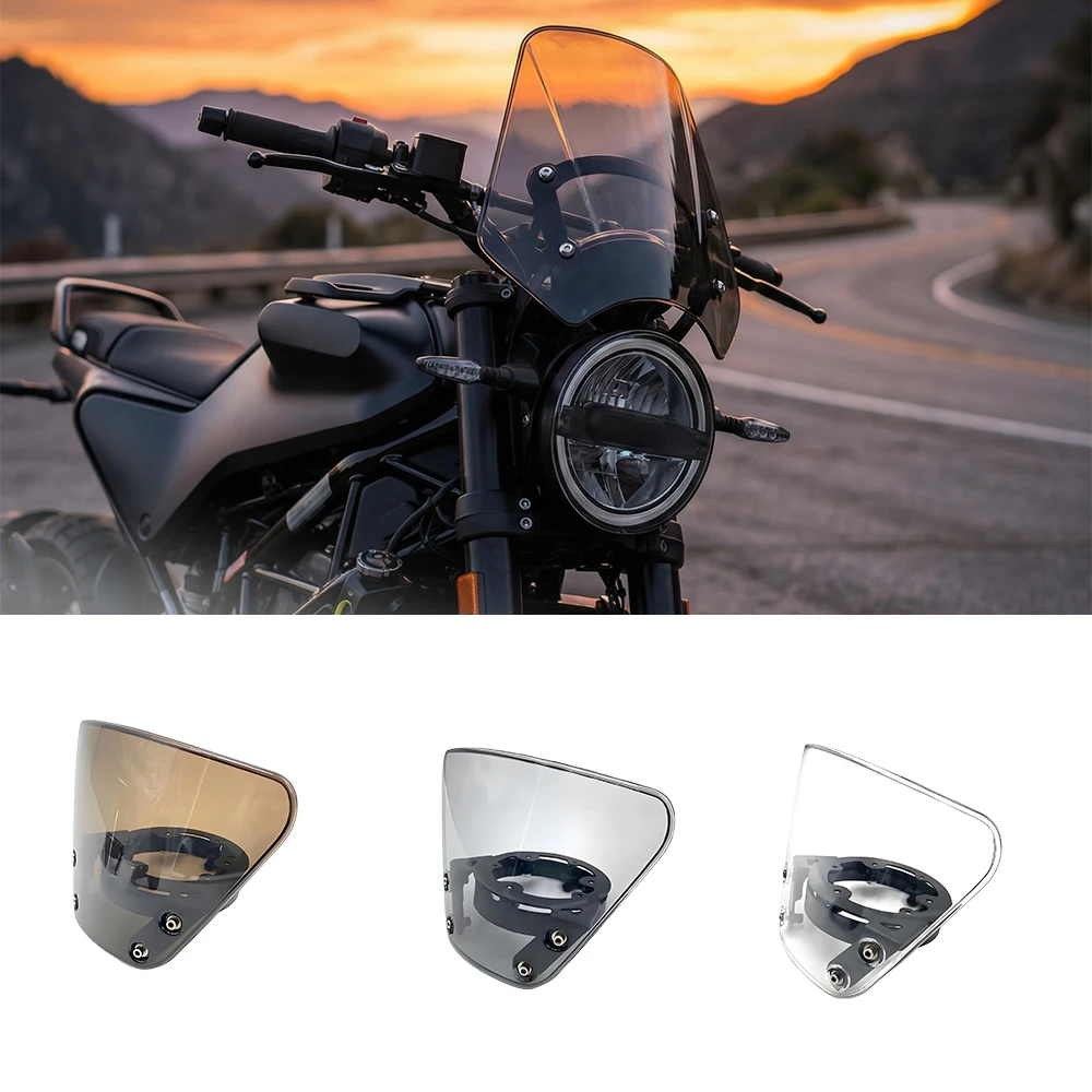

For Svartpilen 401 250 Vitpilen 401 2018-2023 Motorcycle Accessories Windshield Windscreens Raised Front Wind Deflectors