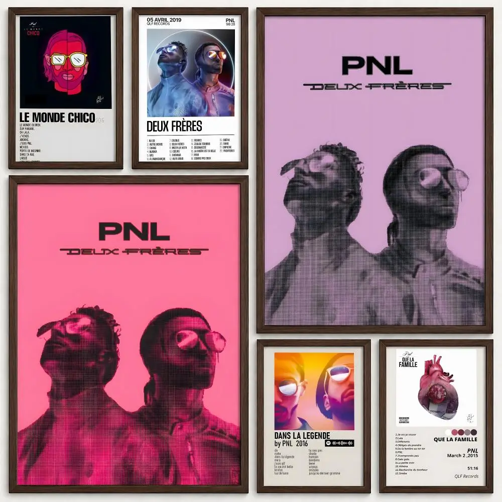 Rapper PNL Poster Self‑Adhesive Waterproof PP Poster Coffee House Bar Wall Art Sticker Room Home Decor