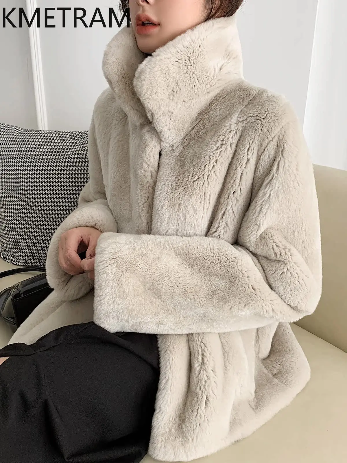 100% Natural Rex Rabbit Fur Coat Woman High Quality Short Red Real Fur Coats Winter Clothes 2025 Furry Jacket Women шуба женская