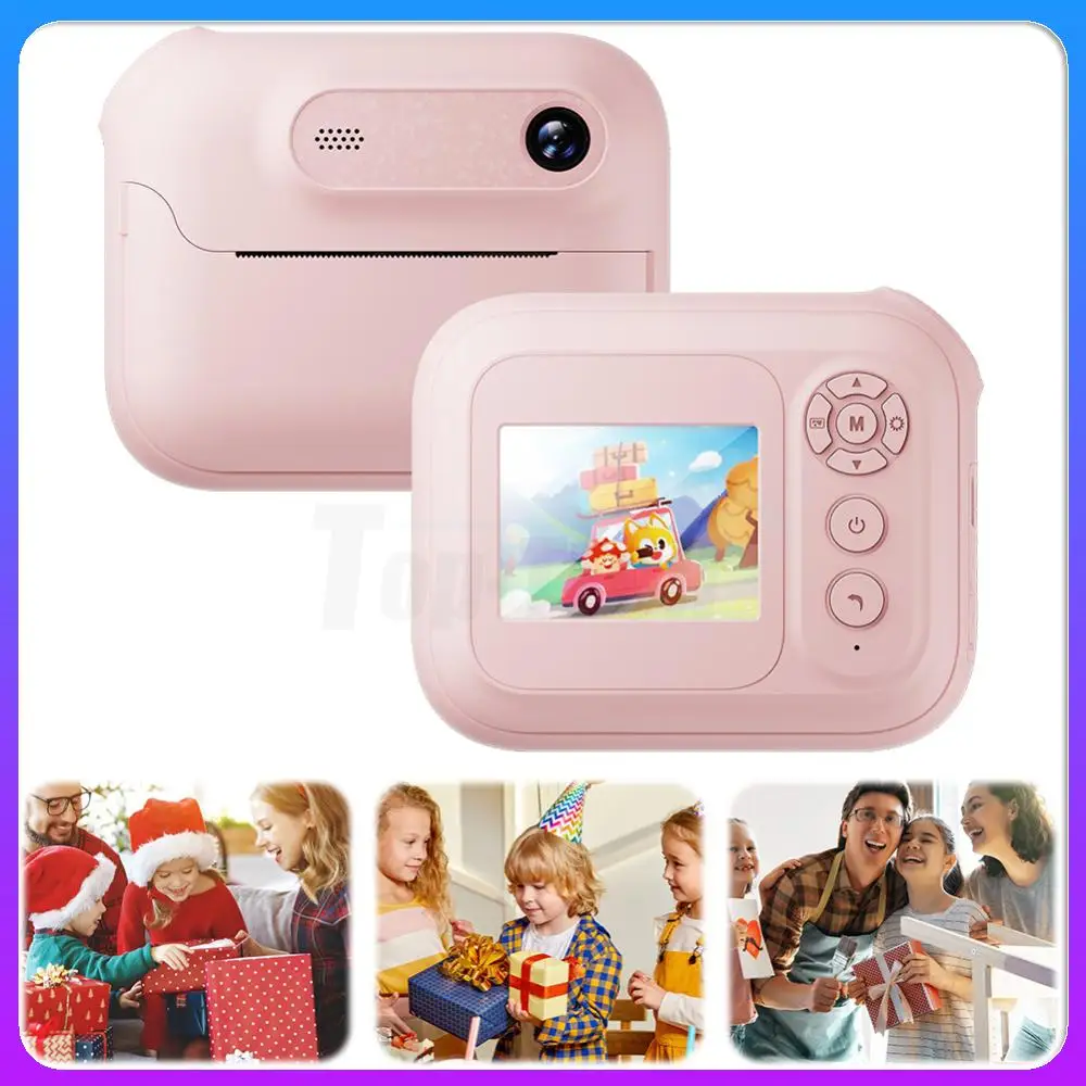 Instant Print Camera HD Digital Camera 1080P Mini Thermal Print Camera 1300mAh Kids Camera Printer for Girls Boys Birthday Gifts