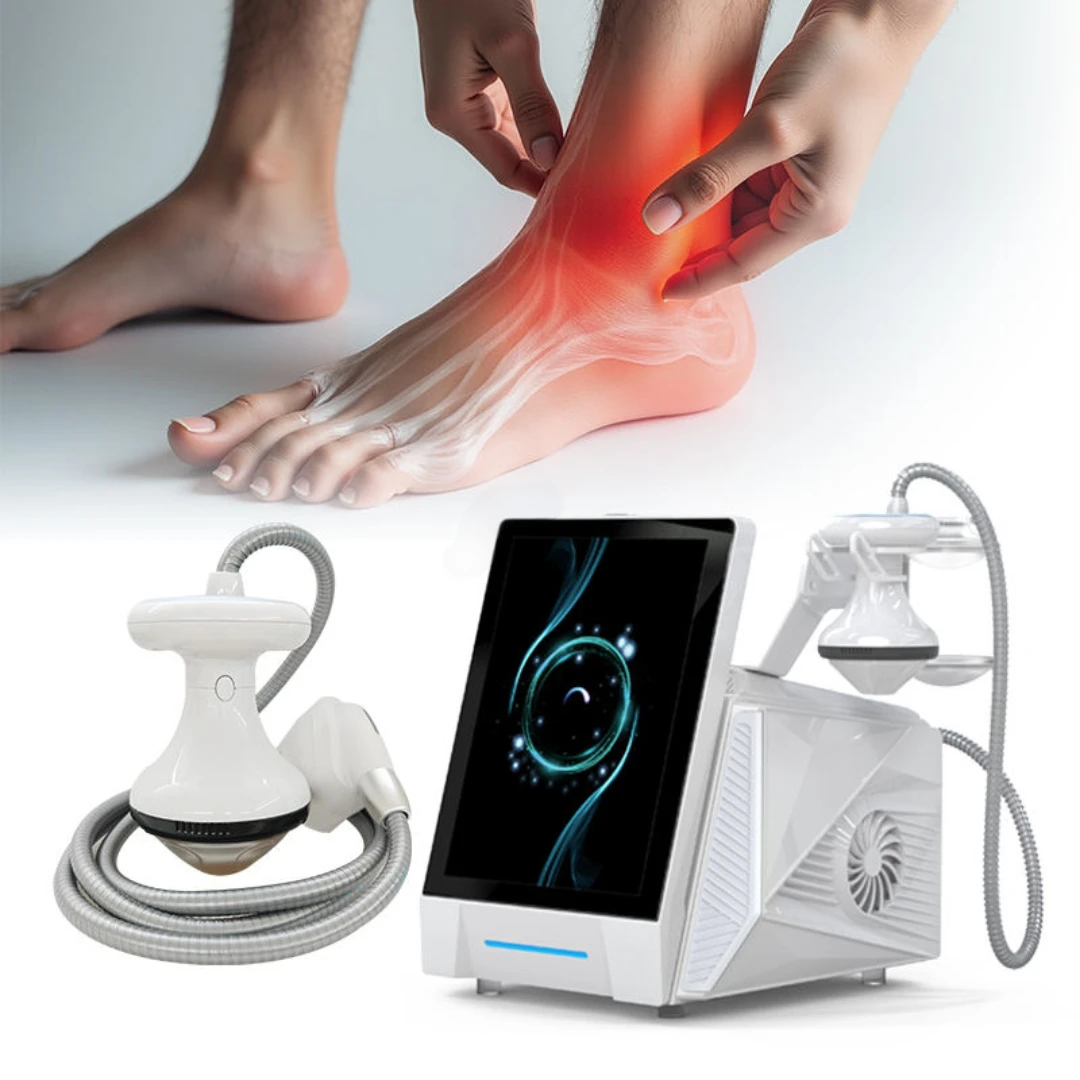 Focus Shockwave Therapy Machine Piezoelectric ESWT Device for Pain Relief Muscle Rehabilitation Physical Therapy Equipment Non-I
